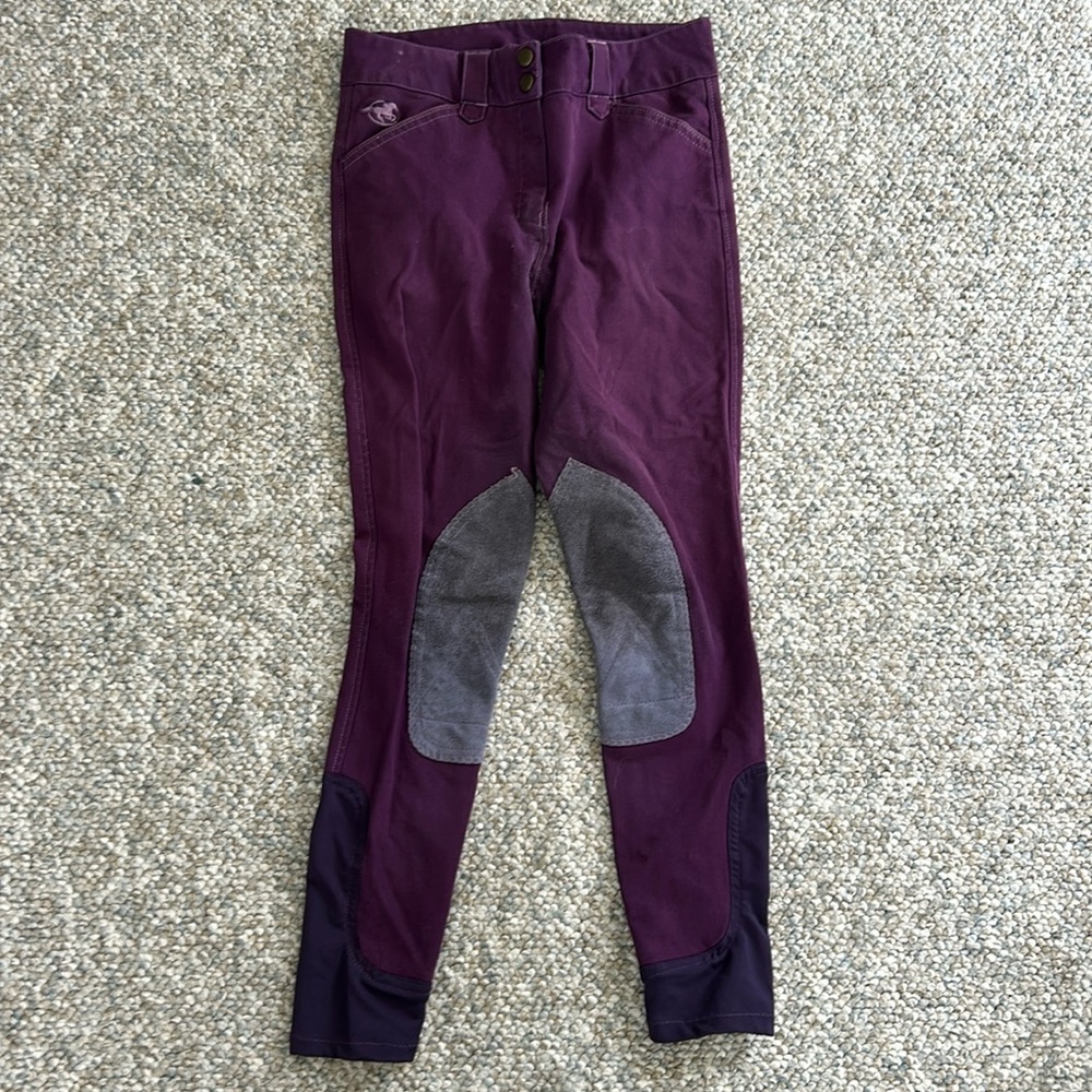 Piper riding pants.  Girls 14.  Purple
